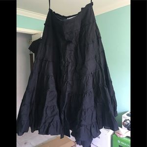 Bohemian style layered circle skirt